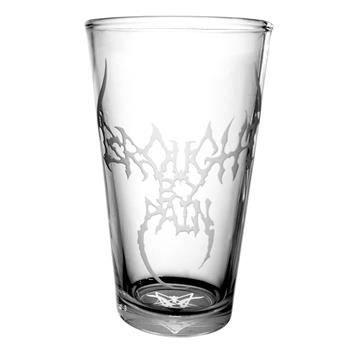 Brought By Pain Logo Beer Glass