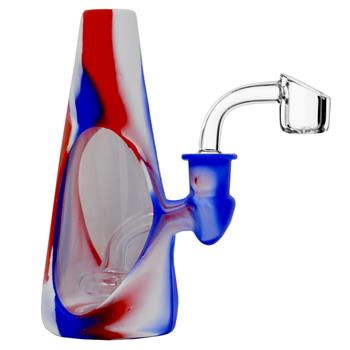  SHOWERHEAD PERC HYBRID 6 SILICONE DAB RIG BONG