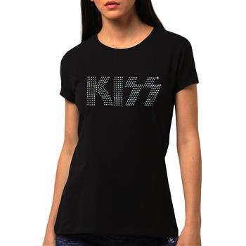 KISS Logo Diamante Women's T-Shirts
