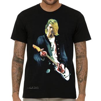 Kurt Cobain Guitar Photo (Import) T-Shirt