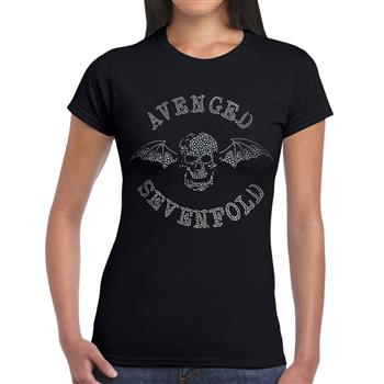Avenged Sevenfold Deathbat Diamante Women's T-Shirt