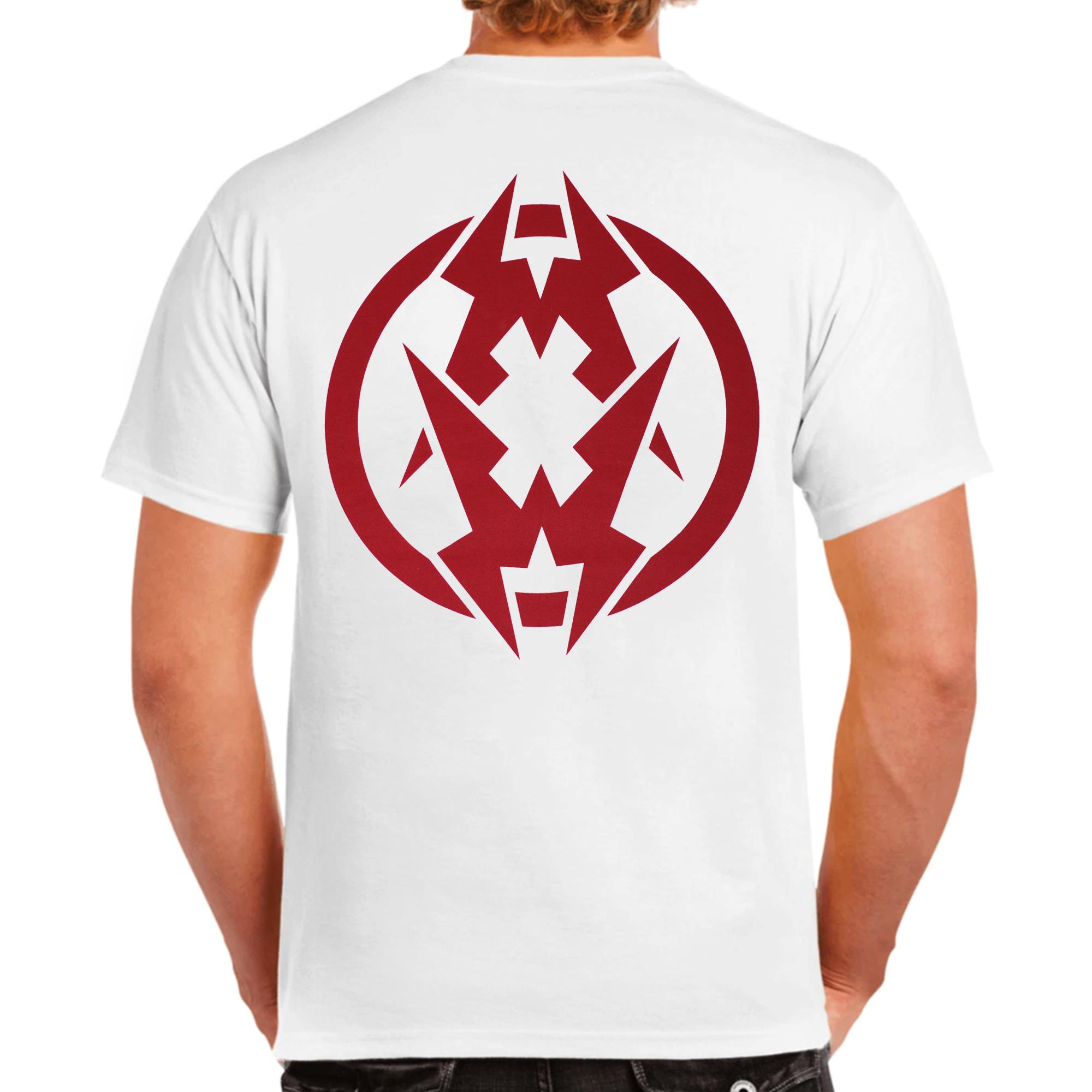 (White) Headbanger Face Rip T-Shirt