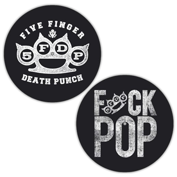 Five Finger Death Punch Brass Knuckles / F**k Pop Slipmat Set