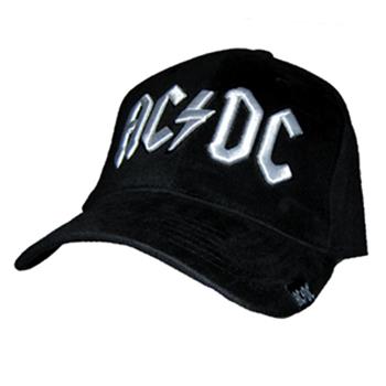 AC/DC Flex-fit Hat - Big White Logo Hat