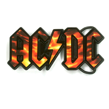 AC/DC Flame Logo Buckle