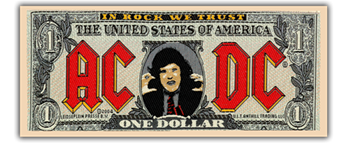 AC/DC Dollar Bill Patch