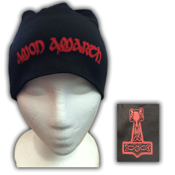 Amon Amarth Red Logo / Mjolnir (Discharge) Hat Headwear | Loudtrax