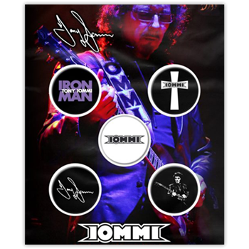 Black Sabbath / Tony Iommi Iron Man Button Pin Set