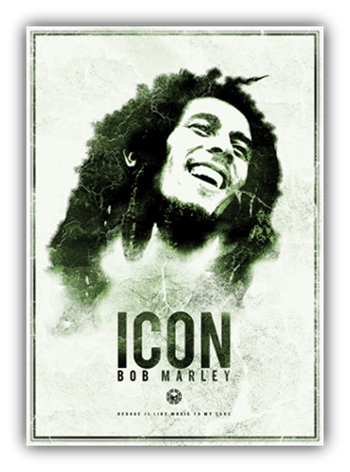 Bob Marley BOB MARLEY ICON FLAG
