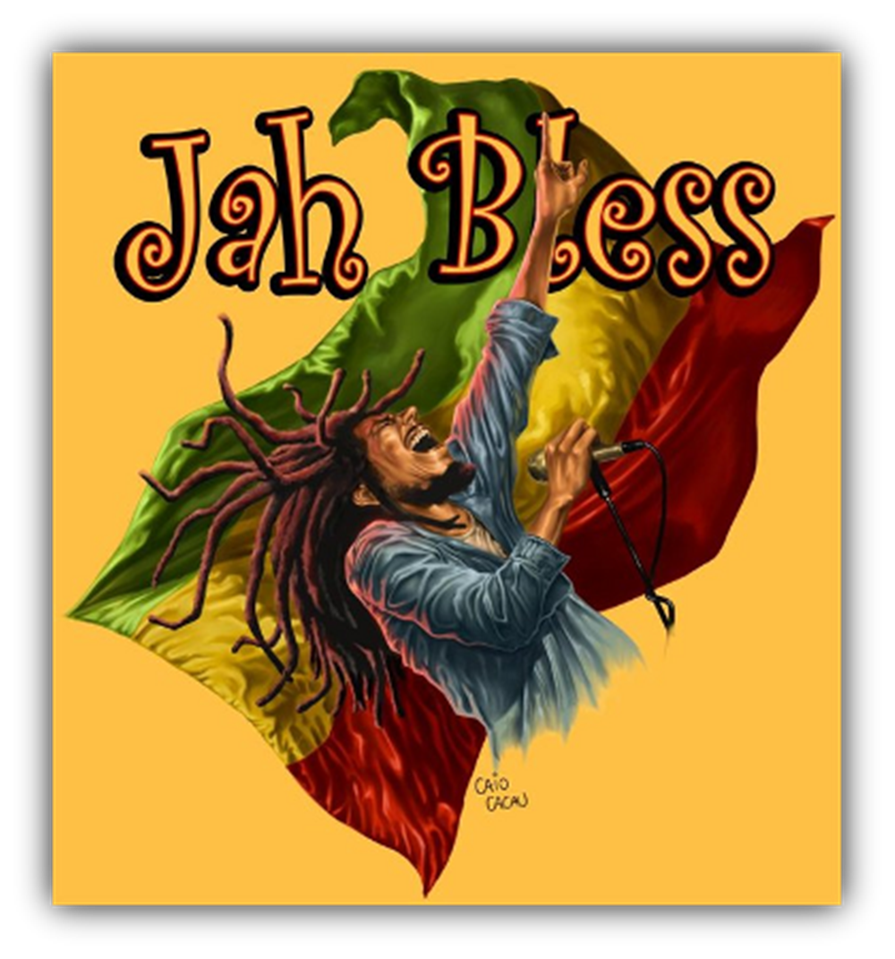 BOB MARLEY JAH BLESS FLAG