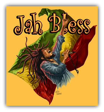 Bob Marley BOB MARLEY JAH BLESS FLAG