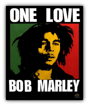 Bob Marley BOB MARLEY ONE LOVE FLAG