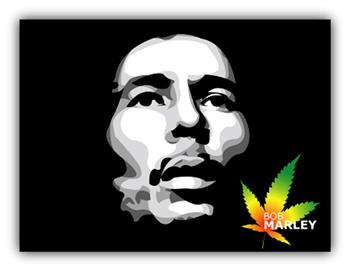 Bob Marley BOB MARLEY LEAF FLAG