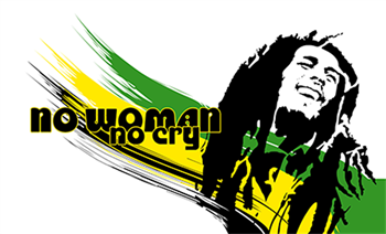 Bob Marley BOB MARLEY NO WOMAN FLAG