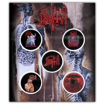 Death Logo / Album Covers Button Pin Set