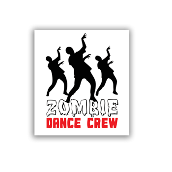 Generic ZOMBIE DANCE CREW STICKER