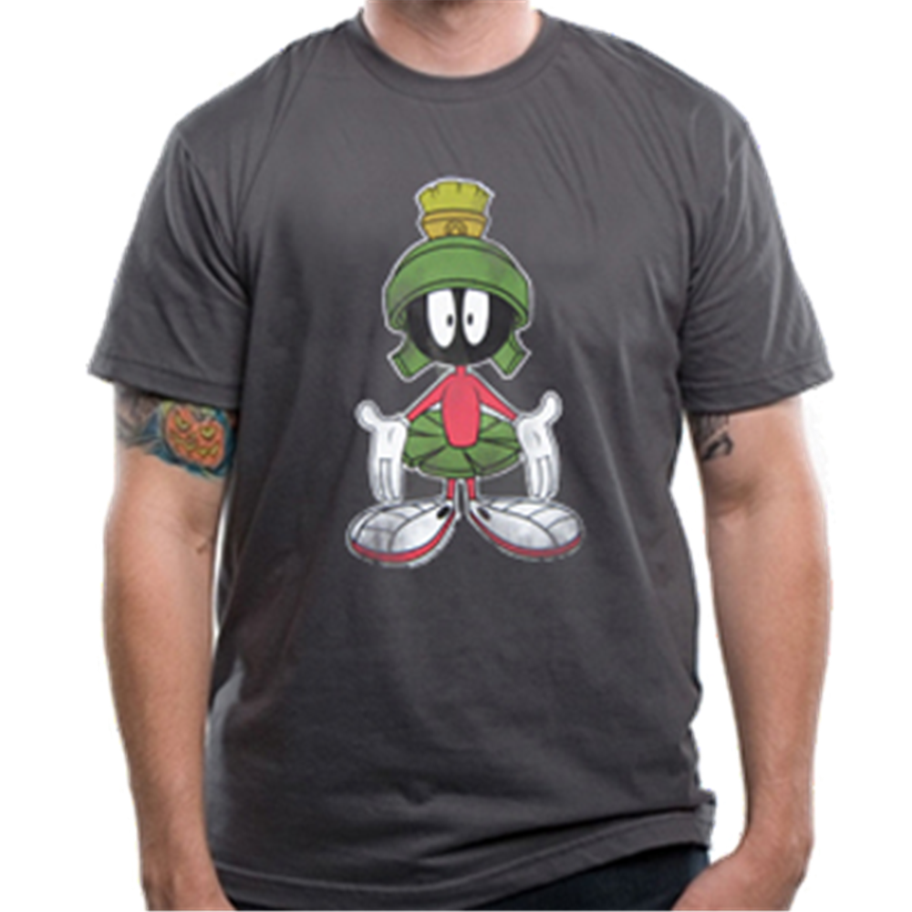 Looney Tunes Marvin Martian Charcoal T-Shirt
