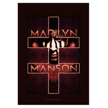 Marilyn Manson Double Cross Flag