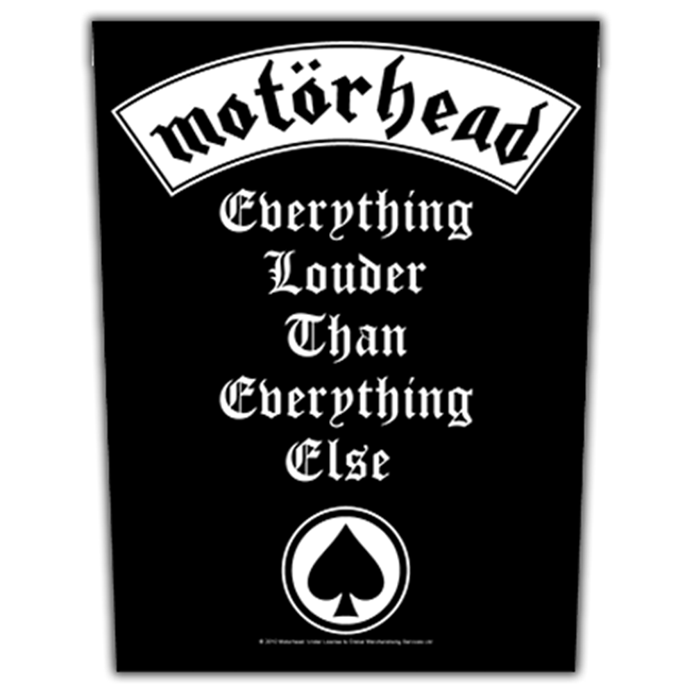 T-shirt Motörhead Golden England - Everything Louder Than Everything Else | Homme, 100% Coton, Manches Courtes, Noir