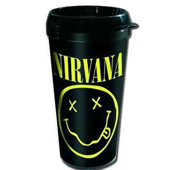 Nirvana Smiley Face Travel Mug