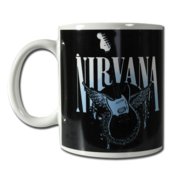 Nirvana Guitar & Wings Mug