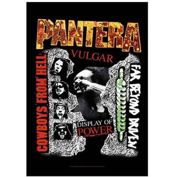 Pantera First 3 Albums Collage Flag