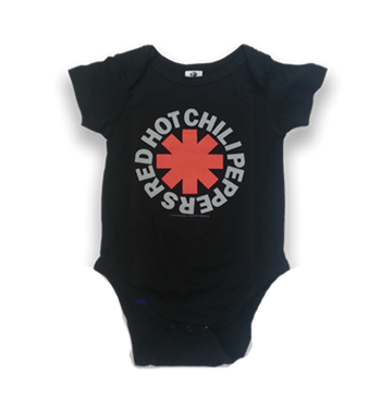 Red Hot Chili Peppers Asterisk Logo Baby Onesie