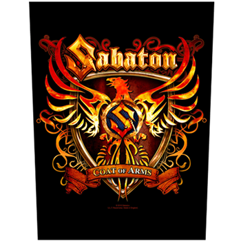 Sabaton Coat Of Arms Backpatch