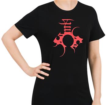 Enslaved Red Logo & Symbols T-Shirt
