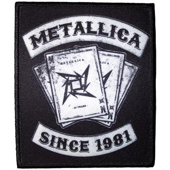 Metallica 30th Anniversary Playing Card Patch
