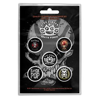 Five Finger Death Punch 5FDP Button Pin Set