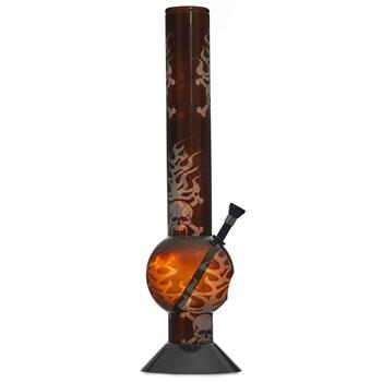  BLAZING SKULL ACRYLIC BONG