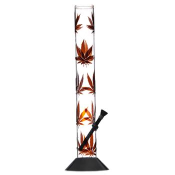  GANJA LEAVES ACRYLIC BONG