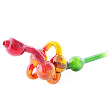  CRAZY 6 BUBBLE STEAMROLLER GLASS PIPE