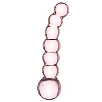  THE PINK BUBBLE GLASS DILDO