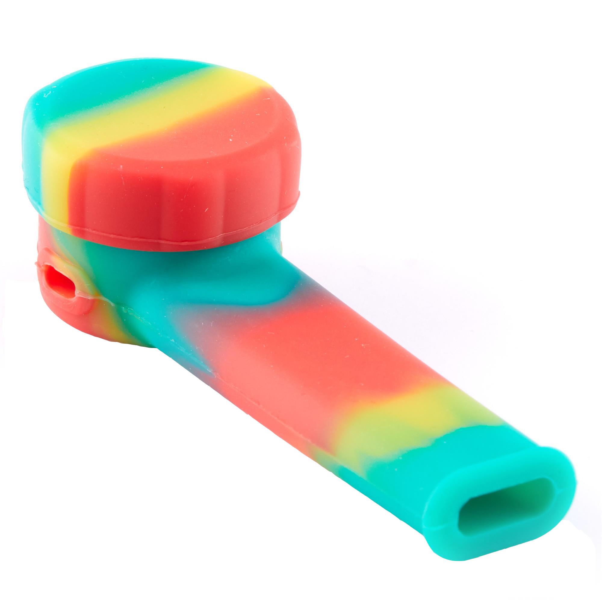 FLAT SILICONE PIPE WITH CAP