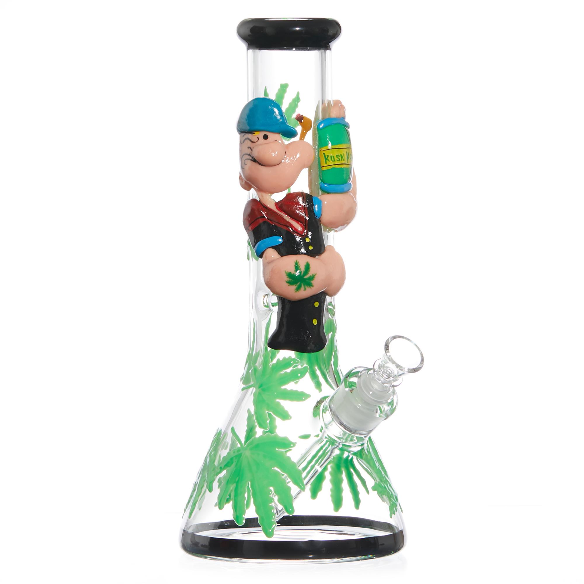 POPEYE'S SPINACH GLASS BONG