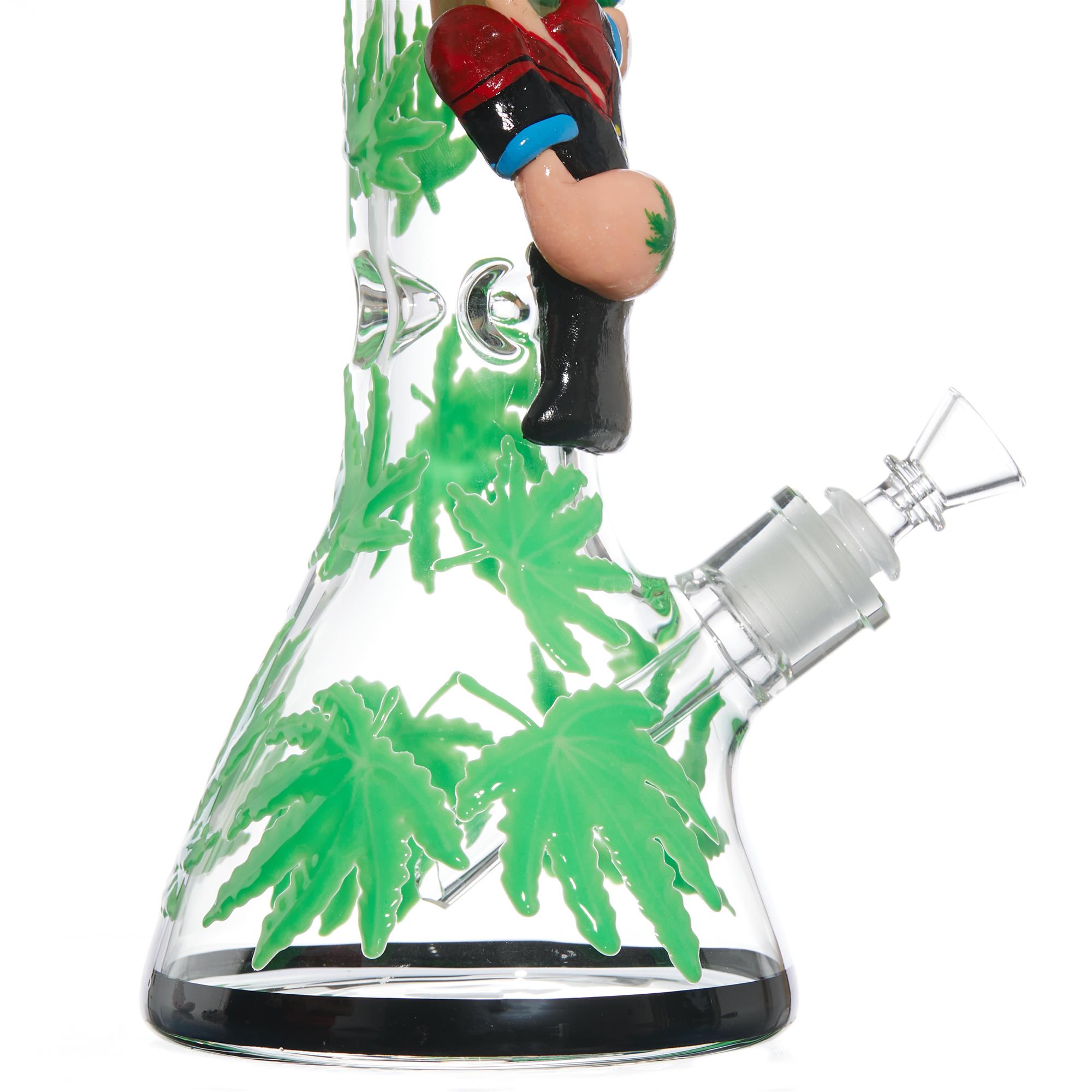 POPEYE'S SPINACH GLASS BONG