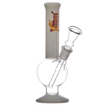  STRAIGHT FROSTED HIPPING BONG
