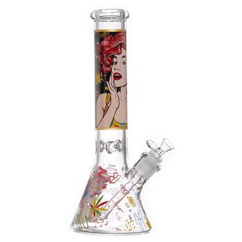  RED HEAD GLASS BONG