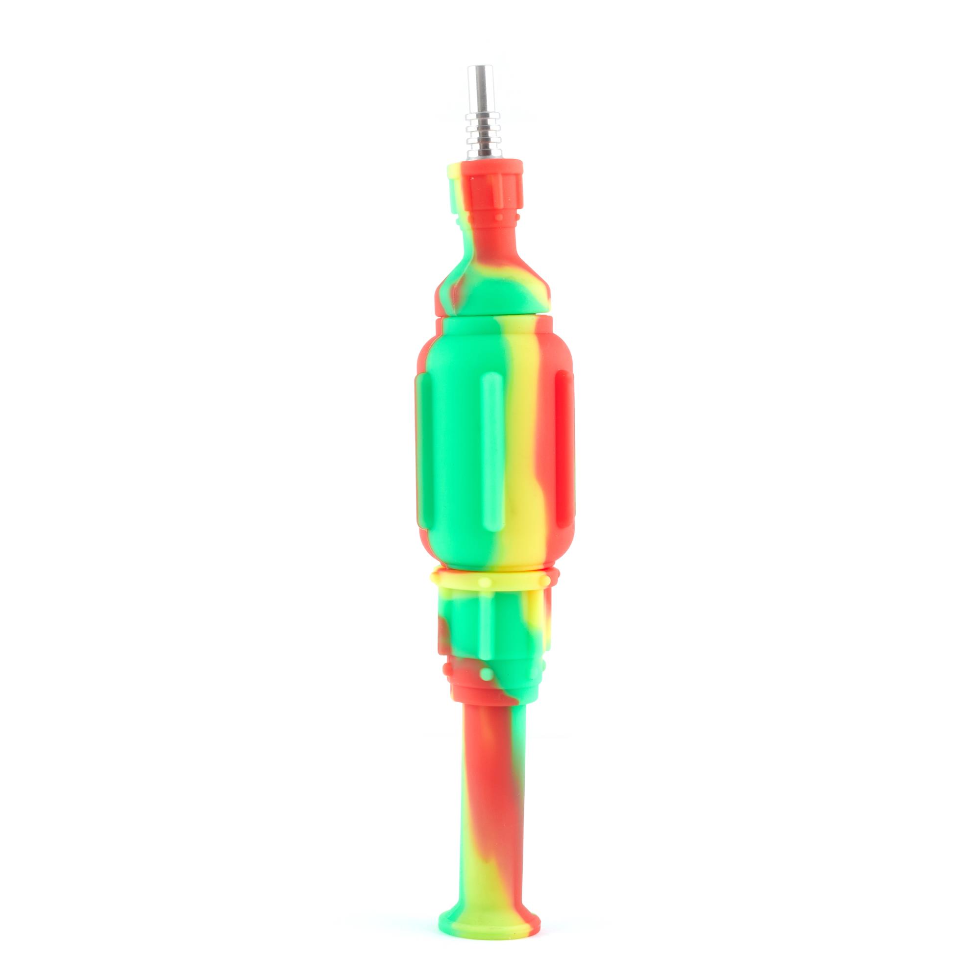 Screw Silicone Nectar Collector Hand Pipe GoSensi