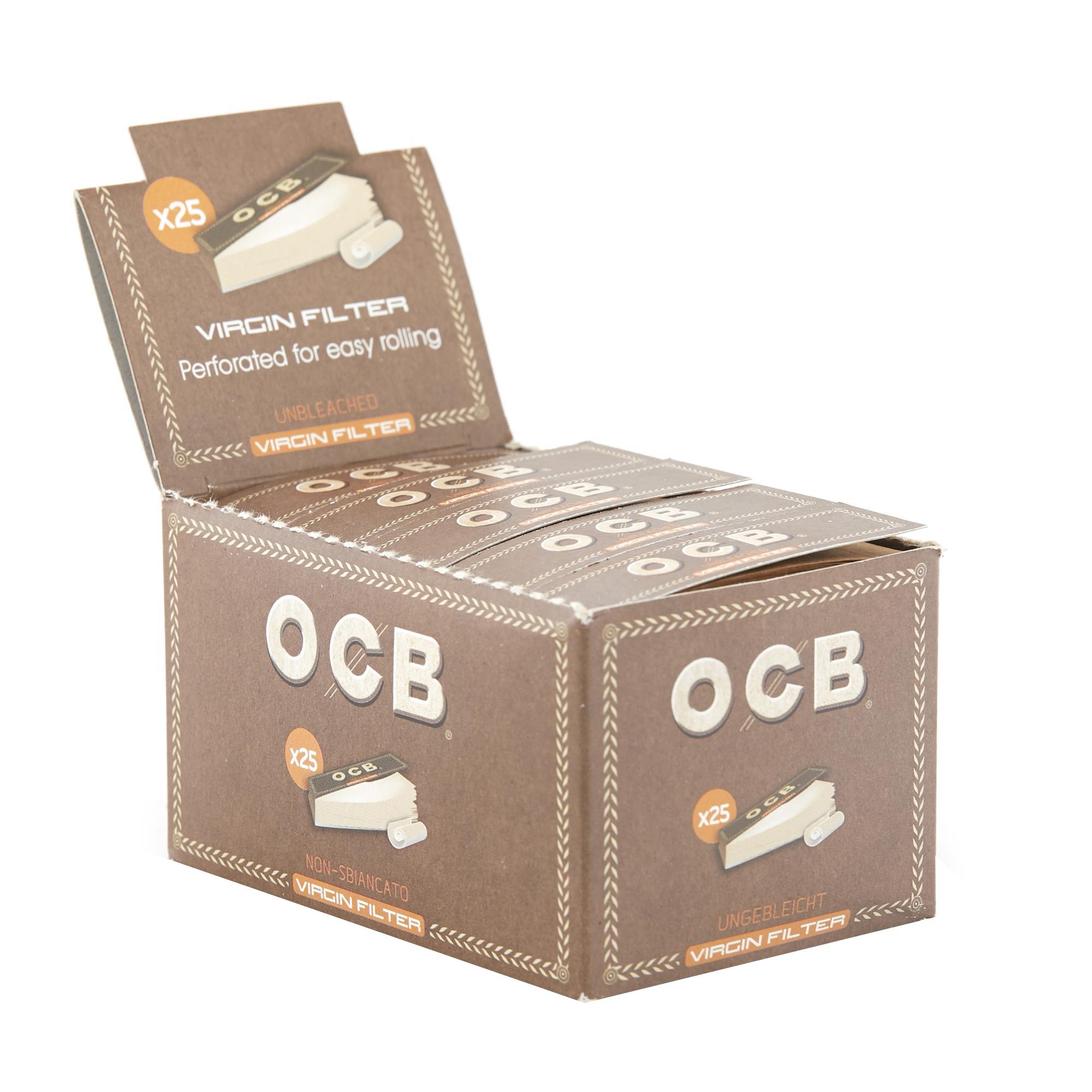 OCB VIRGIN UNBLEACHED PERFORATED TIPS