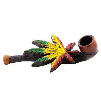 420 RASTA LEAF HAND PIPE