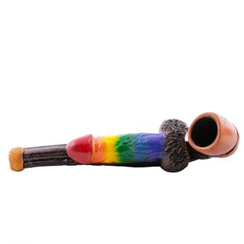  RAINBOW DING DONG PENIS HAND PIPE