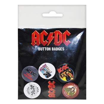 AC/DC AC/DC - Button Badges - 6 pcs
