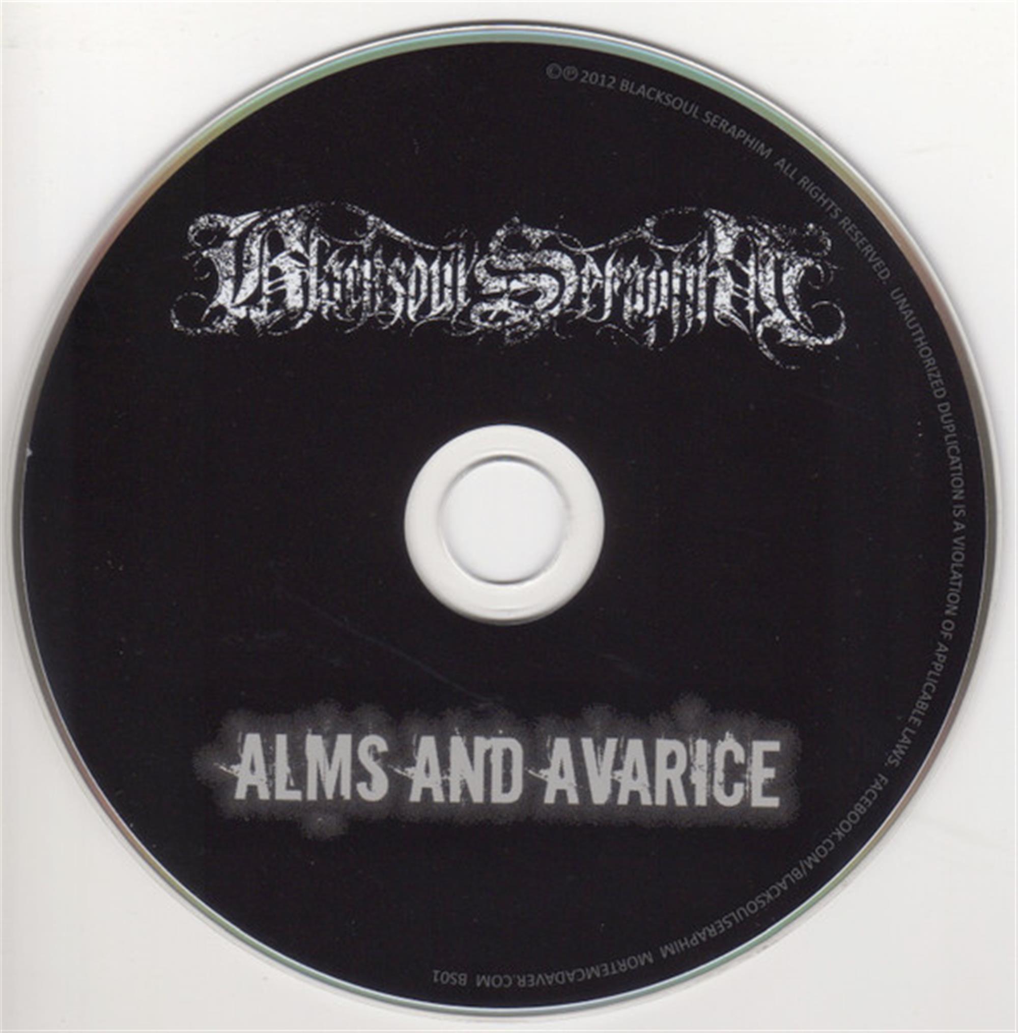 Alms and Avarice CD