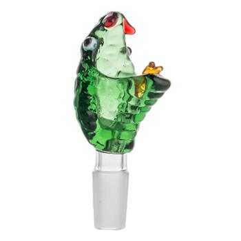  ANACONDA SNAKE 14MM GREEN GLASS BOWL