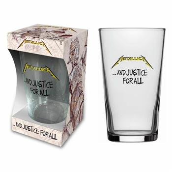 Metallica And Justice For All Beer Glass