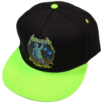Metallica And Justice For All [Black & Lime] Snapback Cap