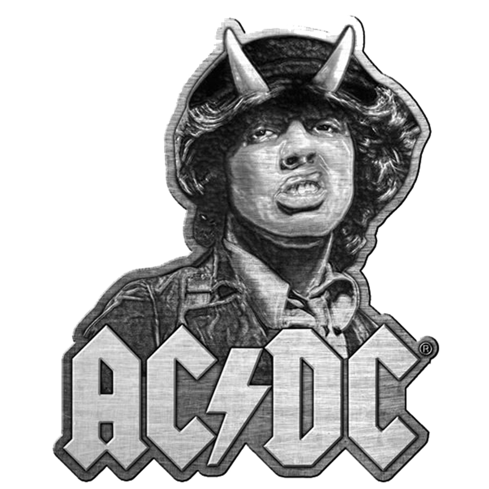 AC/DC Angus Metal Pin Swag